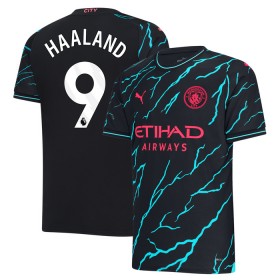 Günstige Fußballtrikots Manchester City Haaland 9 3rd trikot 2023-24 Kurzarm